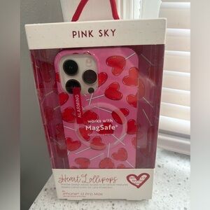 Pink Sky Heart Lollipops iPhone 13 Pro Max Case